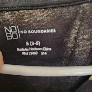 No Boundaries Metallic Black Top